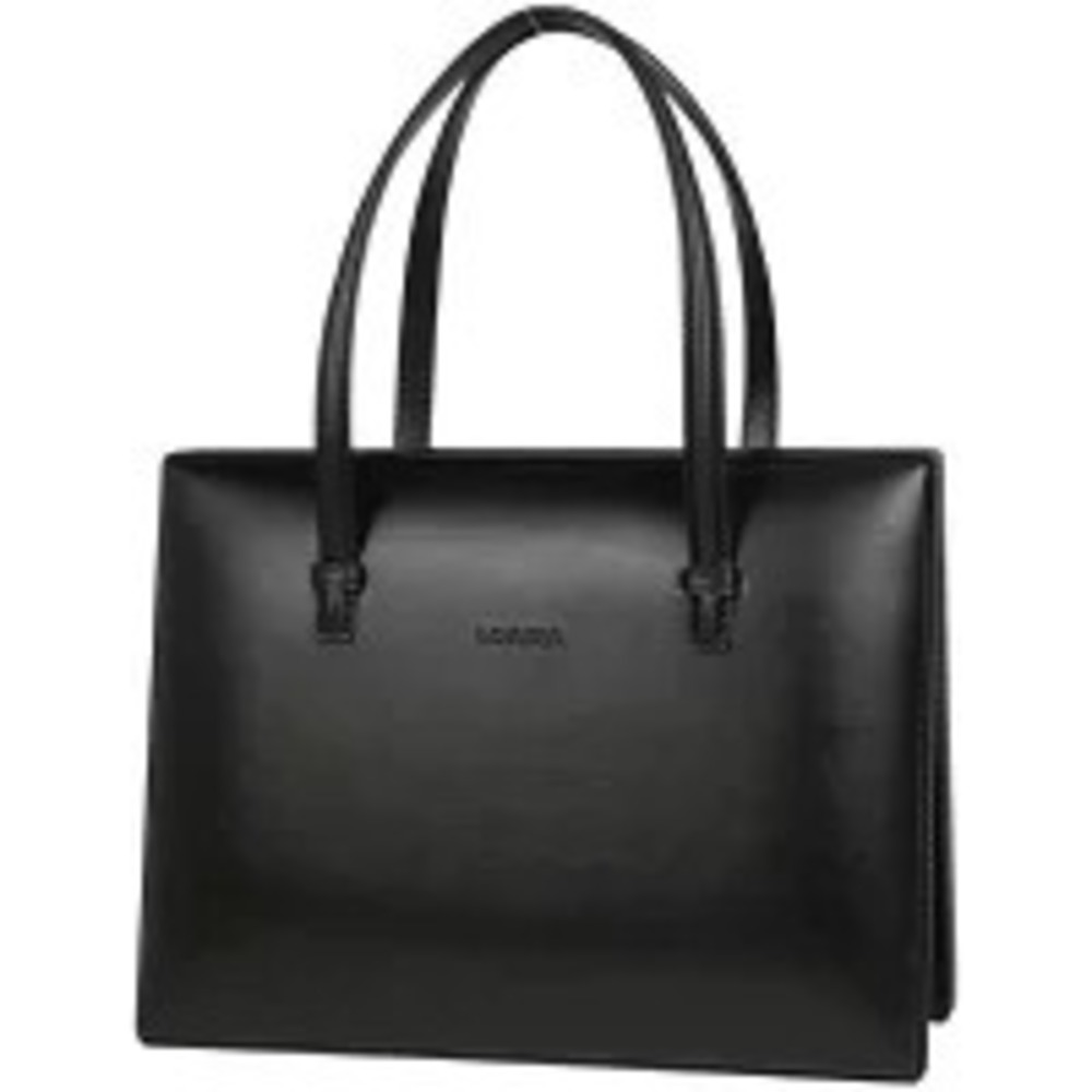 Loewe black leather handbag structured square silhouette embossed